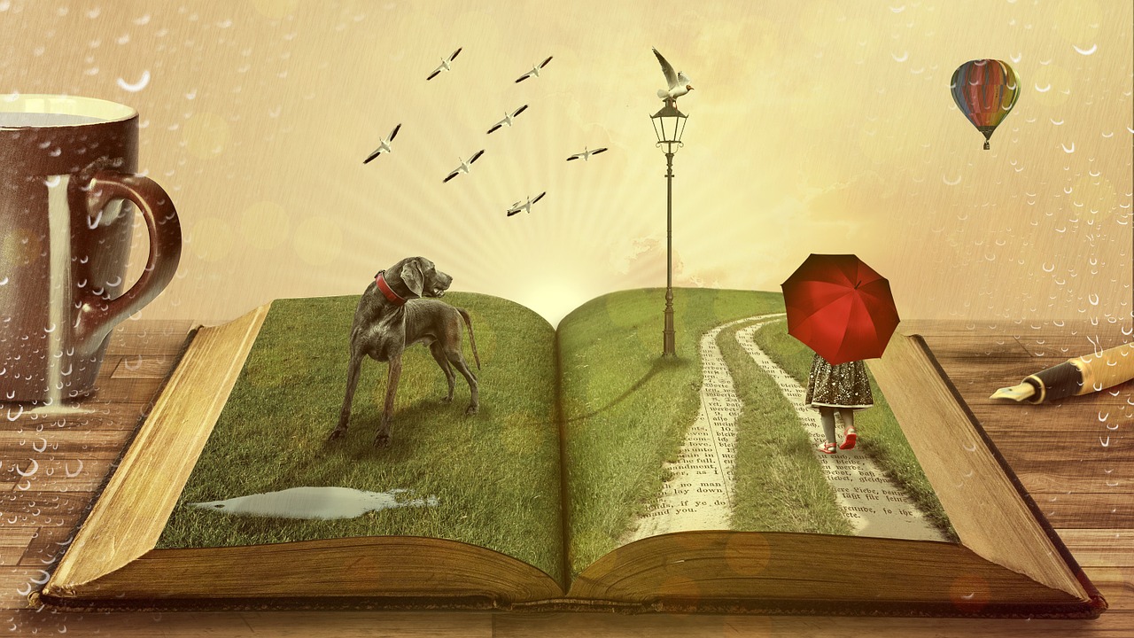 "green grass on book photo"