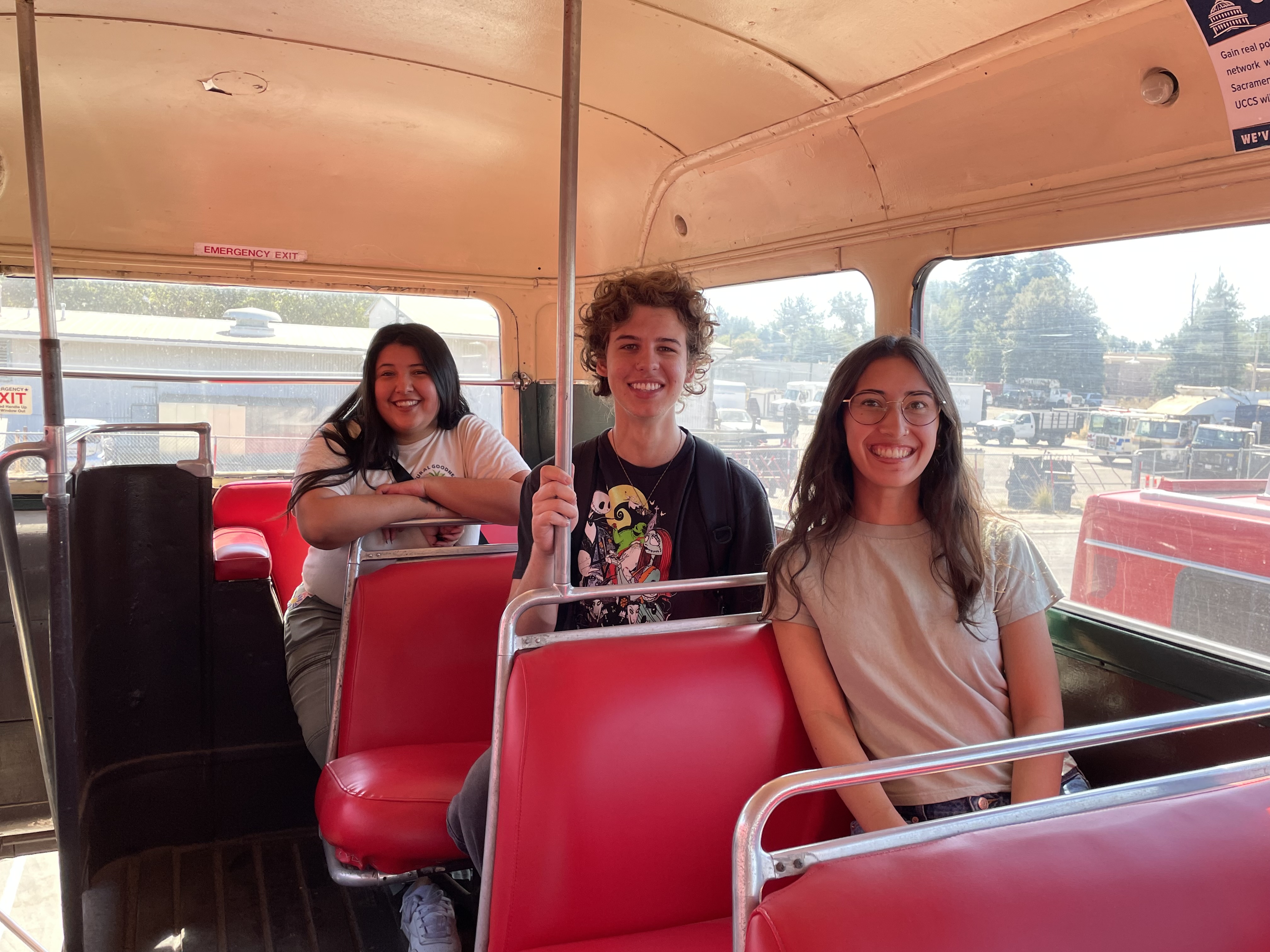 ITS-Davis Summer Undergraduate Fellows at the Unitrans field trip