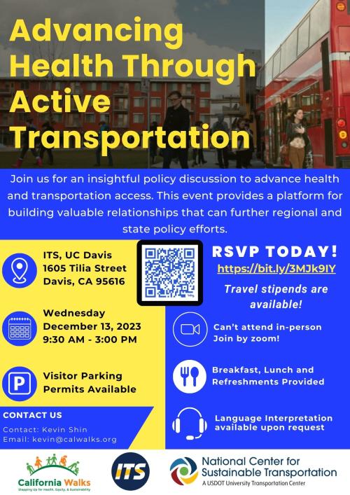 Picture of flyer titled "Advancing Health Through Active Transportation"