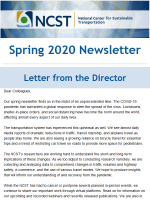 NCST 2020 Spring newsletter cover